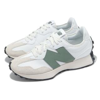 【NEW BALANCE】休閒鞋 327 男鞋 女鞋 白 深杜松綠 復古 麂皮 NB(U327SKC-D)