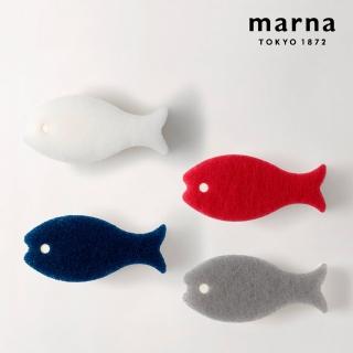 【MARNA】日本進口小魚海綿菜瓜布(顏色任選)