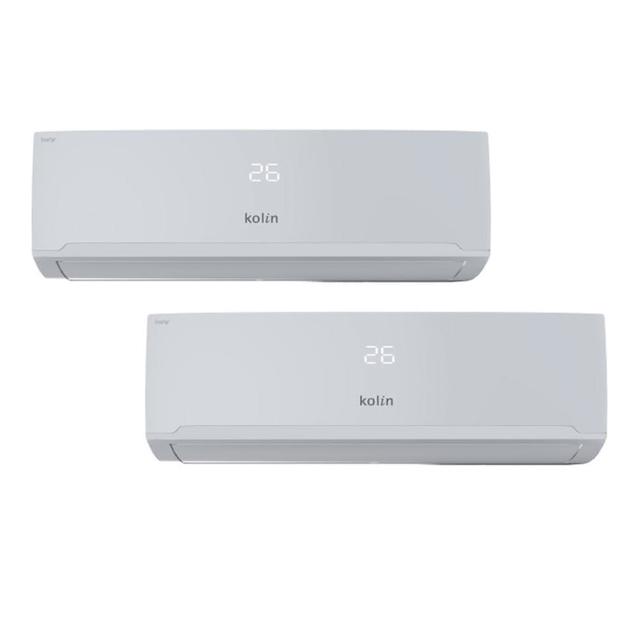 【Kolin 歌林】5-6坪+5-6坪一級變頻冷暖一對二分離式冷氣(KDV-P722M201+KSA-PK362DV03A+KSA-PK362DV03A)