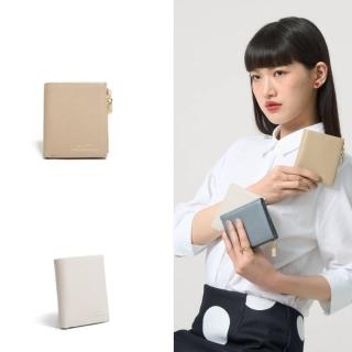 【PEPPER’S】CUBE 牛皮零錢包短夾 - 淺沙色/迷霧藍/月光灰(短夾 真皮 男夾 女夾 中性包 皮夾)