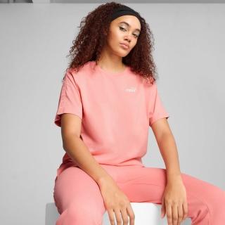 【PUMA】短袖上衣 女 歐規 ESS TAPE 粉 68500918