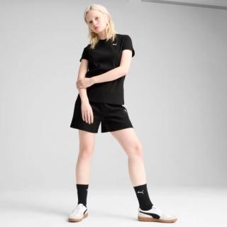 【PUMA】短袖上衣 女 歐規 ESS 黑 68502101