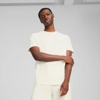 【PUMA】短袖上衣 男 歐規 ESS ELEVATED 米 68472699