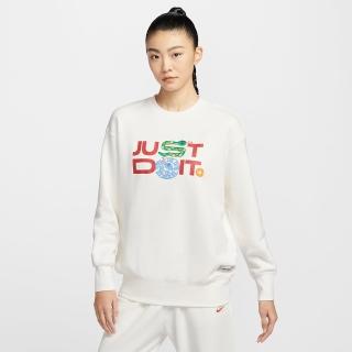 【NIKE 耐吉】長袖上衣 女 超寬鬆 CNY新年 AS W NSW OS CREW 白 HV8462-133