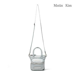 【MATIN KIM】官方旗艦 加厚迷你兩用包(淺灰)