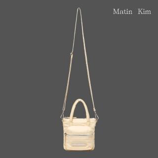 【MATIN KIM】官方旗艦 加厚迷你兩用包(奶油色)