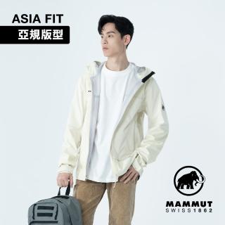 【Mammut 長毛象官方直營】Ducan Guide HS Hooded Jkt AF 輕量防水連帽外套 男款 阿穆特恩黃 #1010-31930