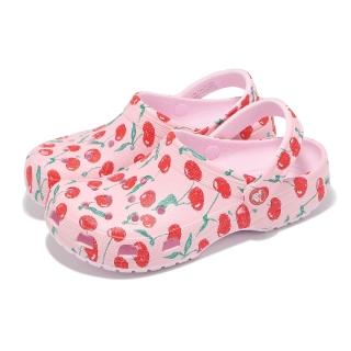 【Crocs】洞洞鞋 Classic Fresh Fruits 男鞋 女鞋 粉 紅 經典水果印花克駱格 卡駱馳(2110086ZW)