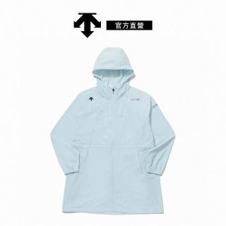 【DESCENTE】迪桑特 BTF TEAM 女士 英國鐵人三項隊聯名款 外套 長風衣夾克(薄荷色)