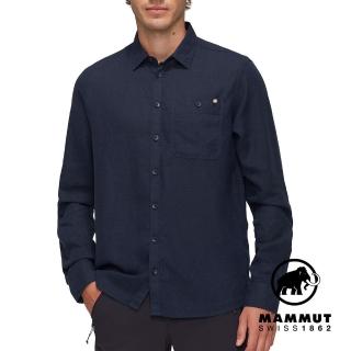 【Mammut 長毛象官方直營】Alvra Summer LS Shirt 透氣排濕長袖襯衫 男款 海洋藍 #1015-01570