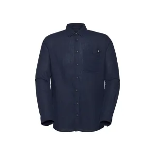 【Mammut 長毛象官方直營】Alvra Summer LS Shirt 透氣排濕長袖襯衫 男款 海洋藍 #1015-01570
