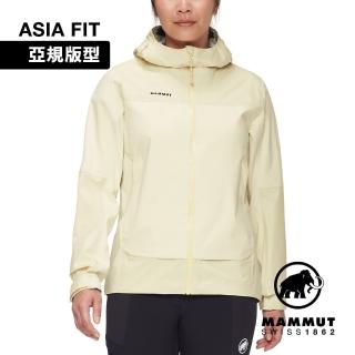 【Mammut 長毛象官方直營】Ducan Guide HS Hooded AF 輕量防水連帽外套 女款 阿穆特恩黃 #1010-31940