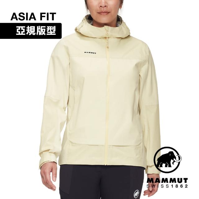 【Mammut 長毛象】Ducan Guide HS Hooded Jacket AF W 輕量防水連帽外套 女款 阿穆特恩黃 #1010-31940