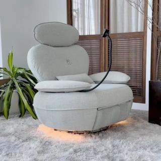 【橙家居·傢俱】/預購/布魯斯智慧電動沙發淺綠色款TSA-109(預購品 貓抓布沙發 單人沙發 智慧電動沙發)