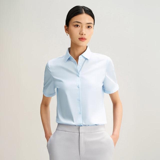 【G2000】女襯衫 商務防紫外線短袖上班襯衫(2款可選) 面試 職場 通勤穿搭