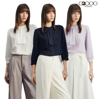 【G2000】小立領長袖休閒上衣(3款可選)