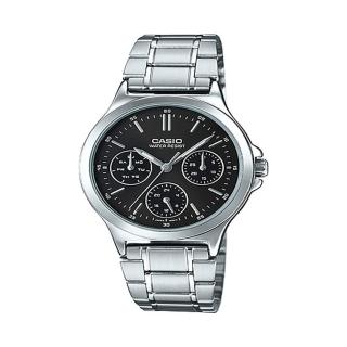 【CASIO 卡西歐】都會時尚三針三眼石英腕錶(LTP-V300D-1A/2A/7A)