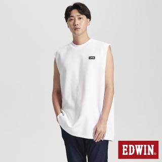 【EDWIN】男裝 涼爽系列 涼爽吸濕排汗無袖背心(白色)
