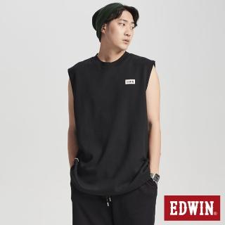 【EDWIN】男裝 涼爽系列 涼爽吸濕排汗無袖背心(黑色)