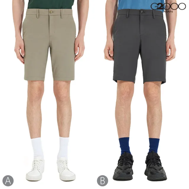 【G2000】針織面料休閒斜袋短褲(2款可選)
