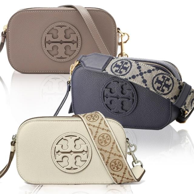 【TORY BURCH】Miller系列牛皮鏤空LOGO雙層相機包(3色/任選)