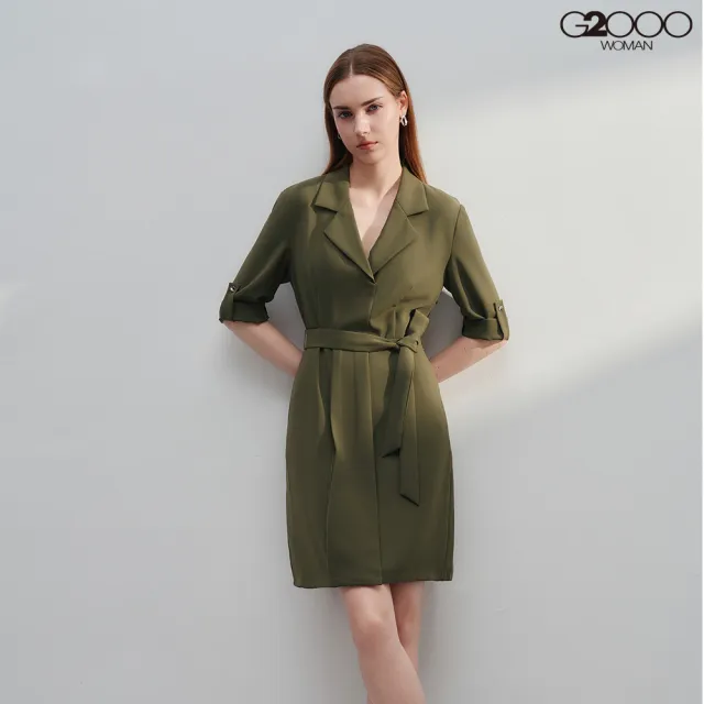 【G2000】時尚襯衫式連身洋裝(2款可選)