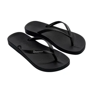 【IPANEMA】經典素面平底人字拖鞋(黑色)