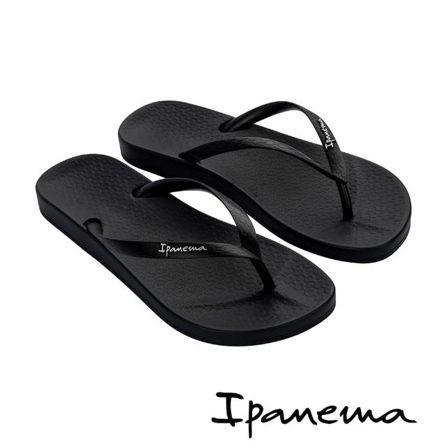 【IPANEMA】經典素面平底人字拖鞋(黑色)