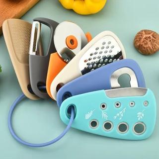 【生活King】廚房小工具6件套裝(開瓶器、刨絲器、披薩切、削皮器、香草切、磨蒜器)