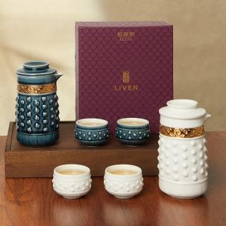【乾唐軒】乾坤泡茶器 /(一壺+二杯 / 鎏金 /2色)