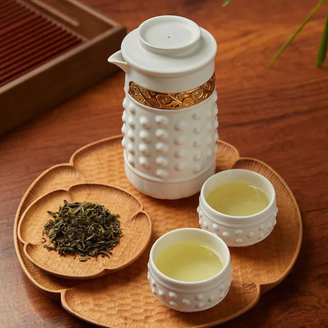 【乾唐軒】乾坤泡茶器 /(一壺+二杯 / 鎏金 /2色)