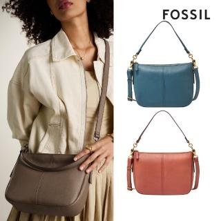 【FOSSIL 官方旗艦館】Jolie 真皮新月斜揹包(多色可選)