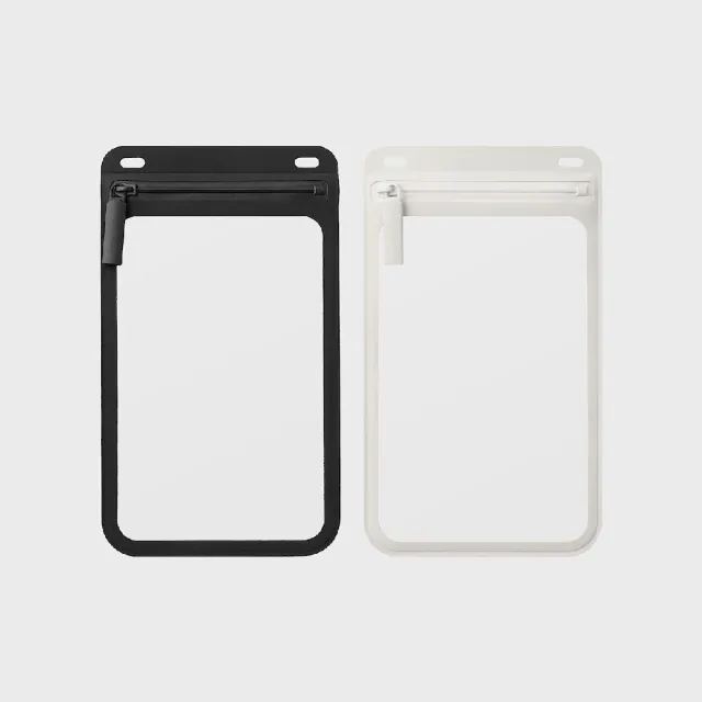 【MUJI 無印良品】自由組合手機小物收納包/防水型 216x125x1.3mm/數量1入(共2色)