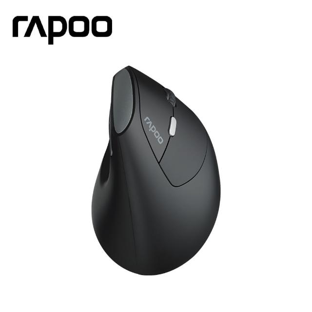 【rapoo 雷柏】EV250人體工學無線靜音滑鼠-黑