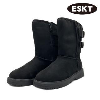 【ESKT】女短筒雪鞋 SN270｜黑色 36-41(賞雪適用)
