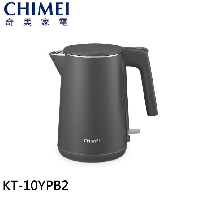 【CHIMEI 奇美】1.0L 304不鏽鋼 雙層防燙快煮壺-夜幕灰(KT-10YPB2)