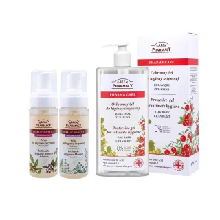 【GREEN PHARMACY 草本肌曜】私密水感潔膚幕斯3入組(500ml+170mlx2)