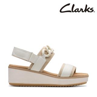 【Clarks】女鞋 Wrenly Eve 鏈條裝飾時尚楔型厚底涼鞋(CLF82086S)