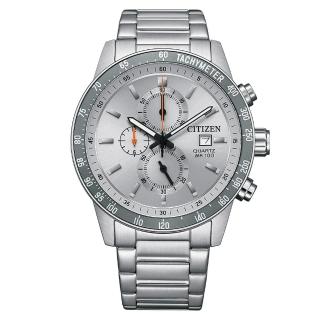 【CITIZEN 星辰】三眼石英鋼帶錶 AN3688-58H