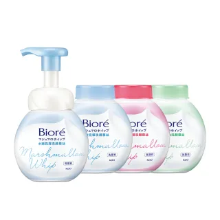 【Biore 蜜妮】洗顏慕絲超值四件組(本體160mlX1+更替瓶160mlX3)