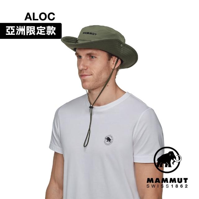 【Mammut 長毛象】Hiking Adventure Hat AF 防風防紫外線防護漁夫帽 深沼澤綠 #1191-02000