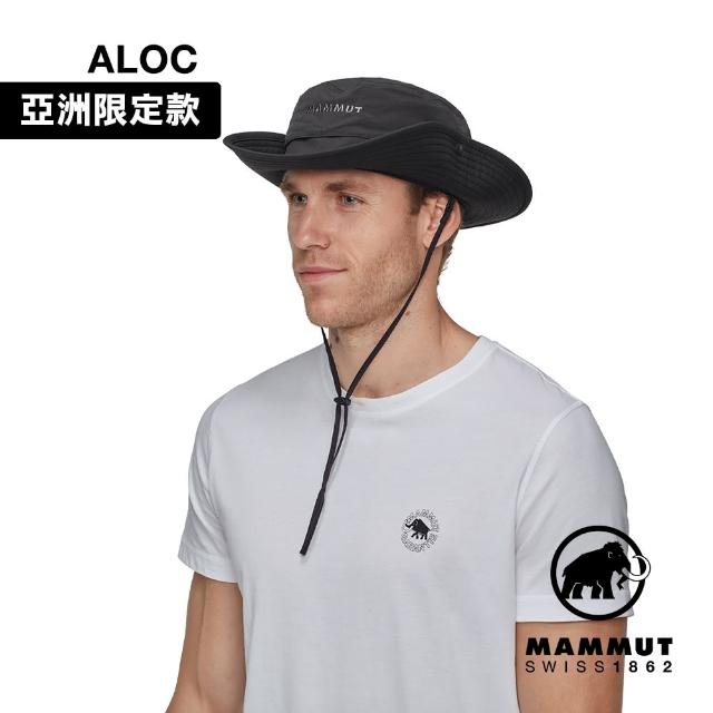 【Mammut 長毛象官方直營】Hiking Adventure Hat AF 防風防紫外線防護漁夫帽 黑色 #1191-02000