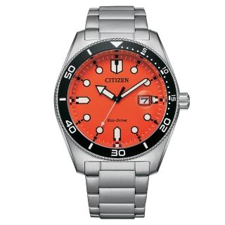 【CITIZEN 星辰】Eco-Drive光動能潮男鋼帶錶 AW1760-81X
