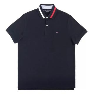 【Tommy Hilfiger】男短袖Polo衫 純棉上衣(黑/白/藍 S~XL)