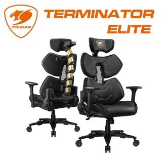【COUGAR 美洲獅】TERMINATOR ELITE 電競椅 電腦椅(龍骨椅/黑金色)
