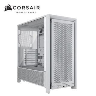 【CORSAIR 海盜船】Frame 4000D 中直立式機殼(白)