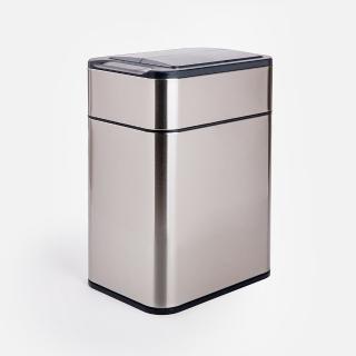 【特力屋】馬克雙開不鏽鋼感應垃圾桶 15L