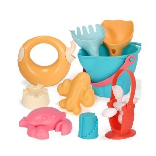 【FUN TOYS 童趣】兒童沙灘玩具玩水玩沙夏天熱賣兒童戲水玩具9件組(兒童玩具)