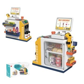 【FUN TOYS 童趣】兒童聲光迷你購物超市模擬收銀扮家家酒玩具(兒童玩具)