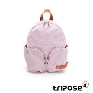 【tripose】CUBI微皺尼龍輕量後背包-小(手毬紫)